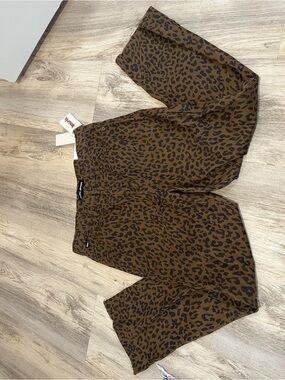 Leopard Straight Leg Jeans
